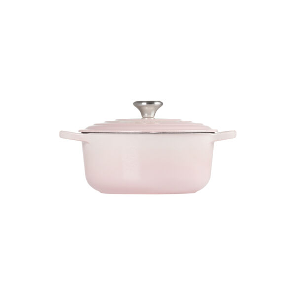 Signature rund gryde &Oslash; 24 cm, shell pink, Le Creuset
