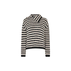 Packermd rollneck, black beige stripe Packermd rollneck, black beige stripe, Modström