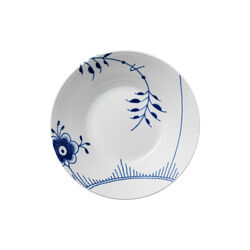Blå Mega Riflet dyb tallerken Ø 24 cm, Royal Copenhagen