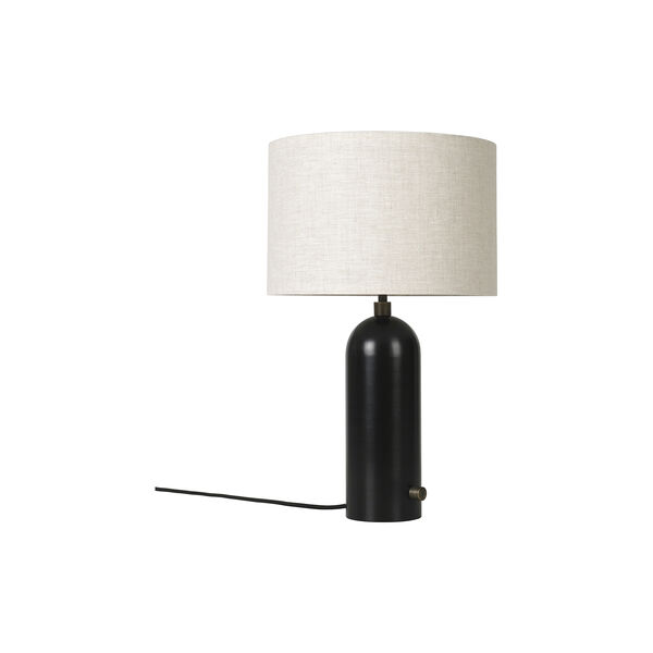 Gravity Table Lamp, blackened steel/canvas, GUBI
