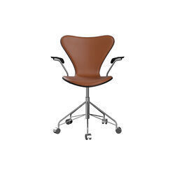 Serie 7™ 3217 forsidepolstret kontorstol, Essential walnut Serie 7™ 3217 forsidepolstret kontorstol, Essential walnut, Fritz Hansen