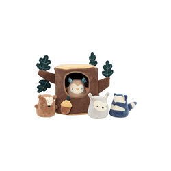 Gemmeleg træstub aktivitetslegetøj, brown, Sebra