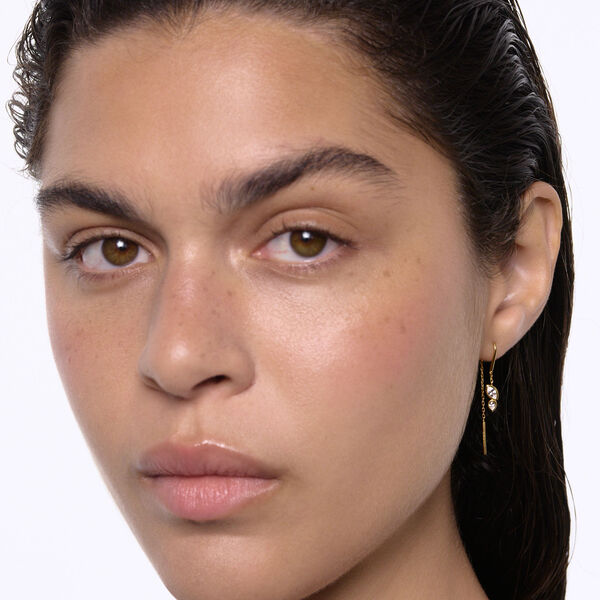 Swift Earring 01, guld, Maria Black