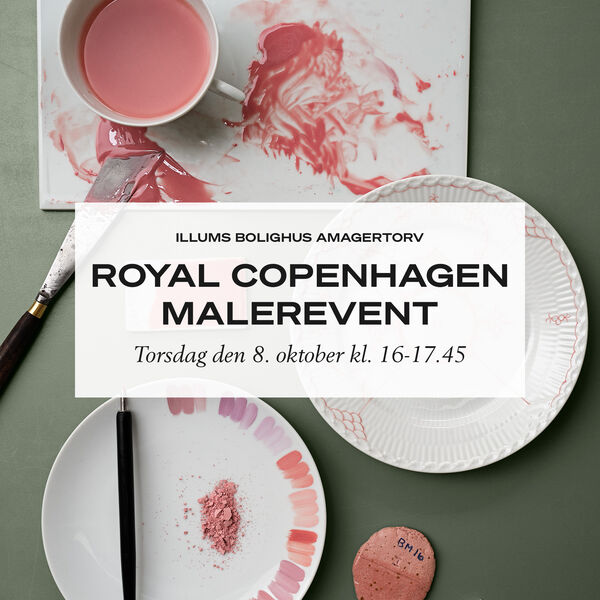 Royal Copenhagen malerevent nr. 2 p&aring; Amagertorv, Illums Bolighus Event