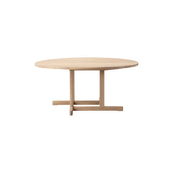 BM80 Mogensen Coffee Table &Oslash; 120 cm, s&aelig;bebehandlet eg, Fredericia Furniture