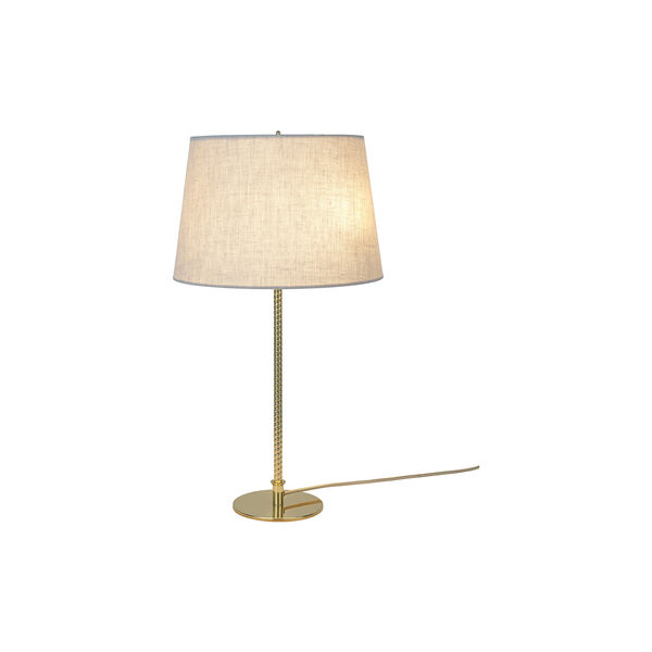 9205 Table Lamp, brass/canvas, GUBI