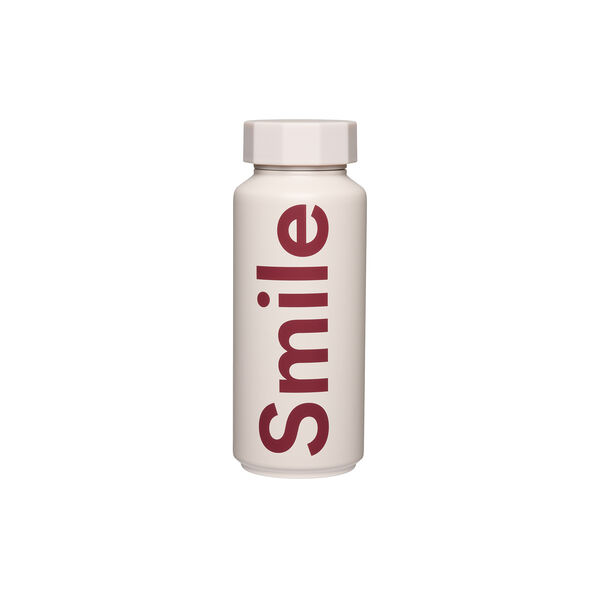 Termoflaske SMILE, pastel beige, Design Letters