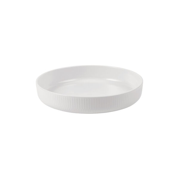 Hvid Riflet ovnfast fad Ø 27 cm Hvid Riflet ovnfast fad Ø 27 cm, Royal Copenhagen