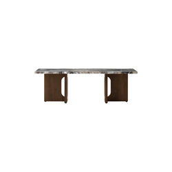 Androgyne Lounge Table | Dark Stained Oak/Grey Galaxy | Sofabord, Audo Copenhagen