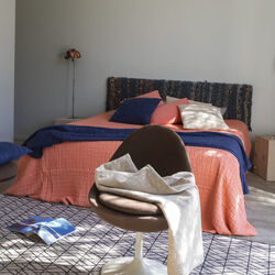 Swami sengetæppe, blanc, Vivaraise