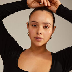 IOKASTE Chunky Hoops, gold plated, Pilgrim