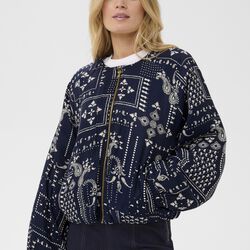 StephanieSZ Bomber Jacket, nightsky paisley mosaic, Saint Tropez