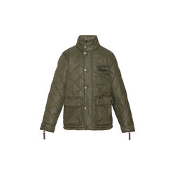 Quilted Boys Jacket, dark olive, VER de TERRE