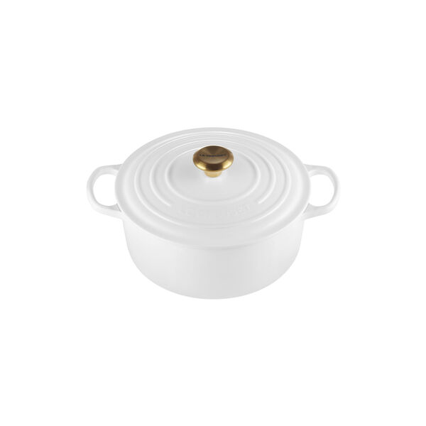 Signature rund gryde &Oslash; 26 cm, white, Le Creuset