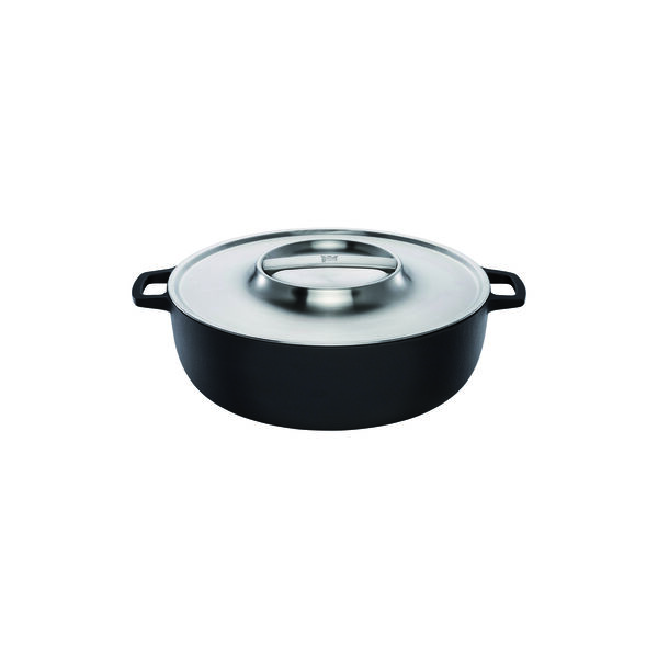 Norden Grill støbejernsgryde med låg Ø 30 cm, Fiskars