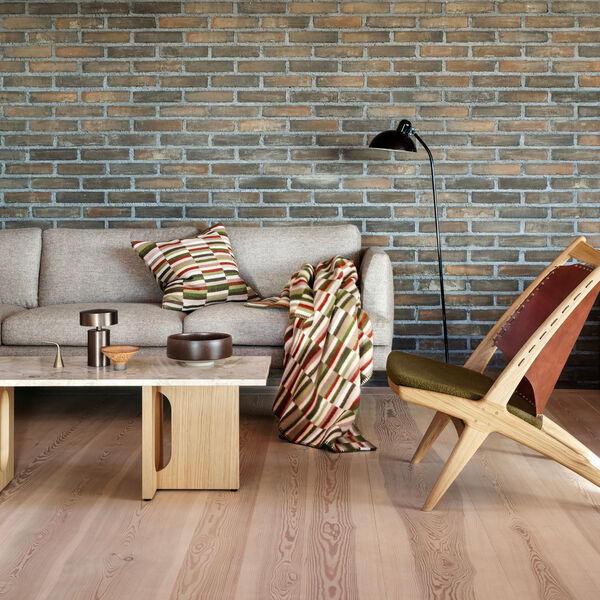 IDA Throw, olive burgundy, R&oslash;ros Tweed