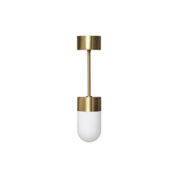 Vox Ceiling Light, brass/opal, Rubn