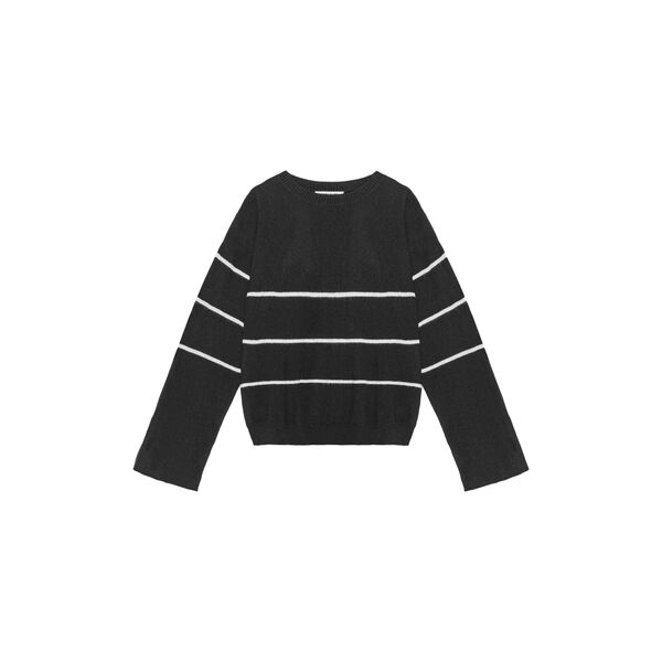 Sea Stripe Sweater, black/wheat, CARE BY ME