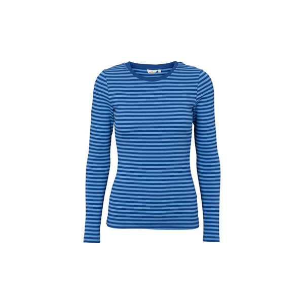 Ludmilla LS Tee GOTS, limoges/azure blue, Basic Apparel
