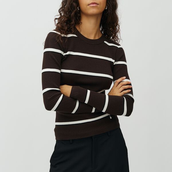 Turbanova M Knit, java mix stripe, mbyM
