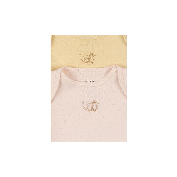 Perla 2 Pack LS Body, banana crepe/creole pink, Konges Sl&oslash;jd
