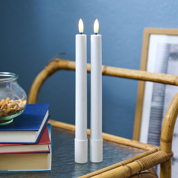 Sille genopladelige kronelys, white Sille genopladelige kronelys, white, Sirius Home