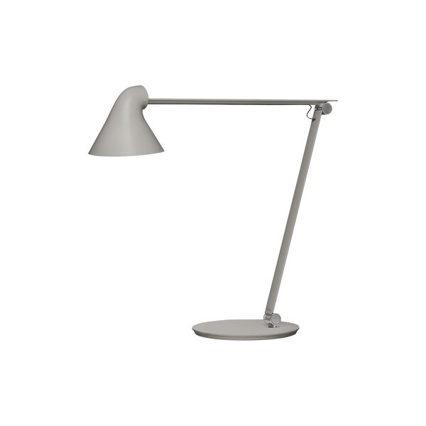 NJP bordlampe, lysegrå, Louis Poulsen