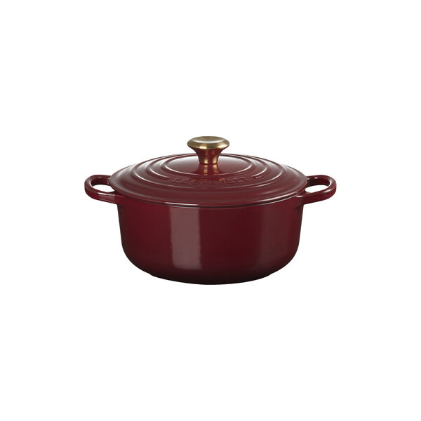 Signature rund st&oslash;bejernsgryde &Oslash; 20 cm, garnet, Le Creuset