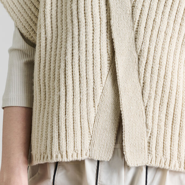 Nitto h&oslash;jhalset bluse, ivory, BITTE KAI RAND