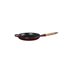 Signature stegepande med træhåndtag Ø 28 cm, garnet, Le Creuset