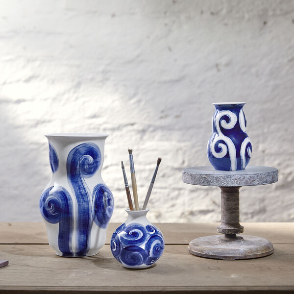 Tulle vase, blå, Kähler