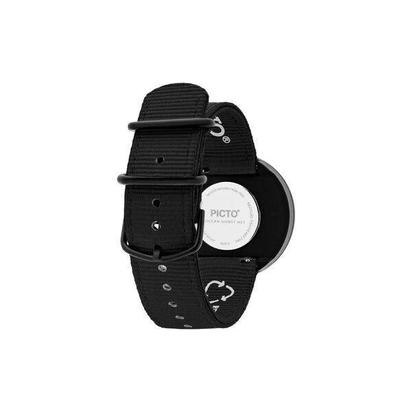 PICTO armbåndsur, manta ray black/manta ray black, PICTO