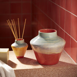 Poppery vase, mint/pink, K&auml;hler