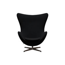 &AElig;gget&trade; 3316 loungestol, Christianshavn 1175 black uni/brown bronze, Fritz Hansen