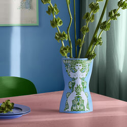 Nina Vase, bl&aring;/gr&oslash;n, Bj&oslash;rn Wiinblad