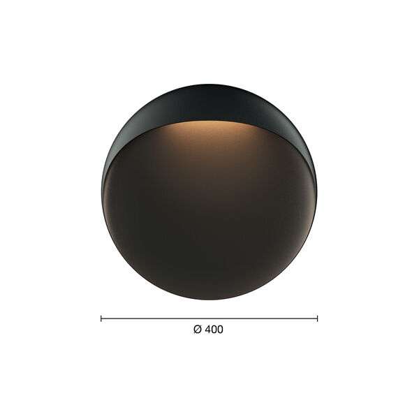 Flindt væglampe Ø 40, black texture Flindt væglampe Ø 40, black texture, Louis Poulsen