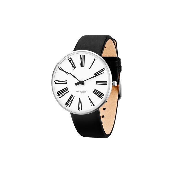 Roman armbåndsur, white/steel/black Roman armbåndsur, white/steel/black, Arne Jacobsen Watches
