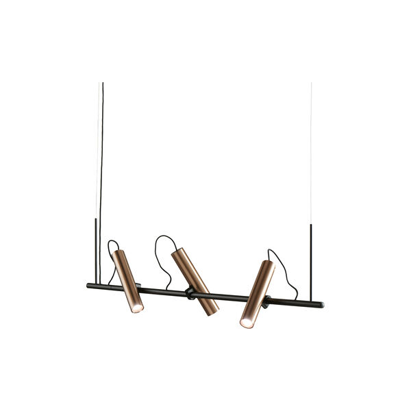 SPIRIT S1000 pendel, black/rose gold, LIGHT-POINT