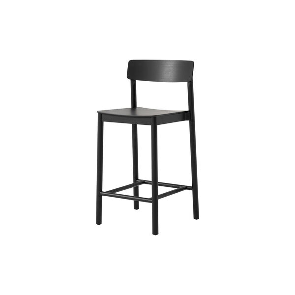 Betty TK13 Counter Chair, black lacquered ash/natural Betty TK13 Counter Chair, black lacquered ash/natural, &Tradition