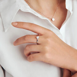 Venice Ring | 14 kt. Hvidguld | 0,50 ct, Sif Jakobs Jewellery