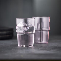 Torino drikkeglas 2 stk., pink, Lyngby Glas