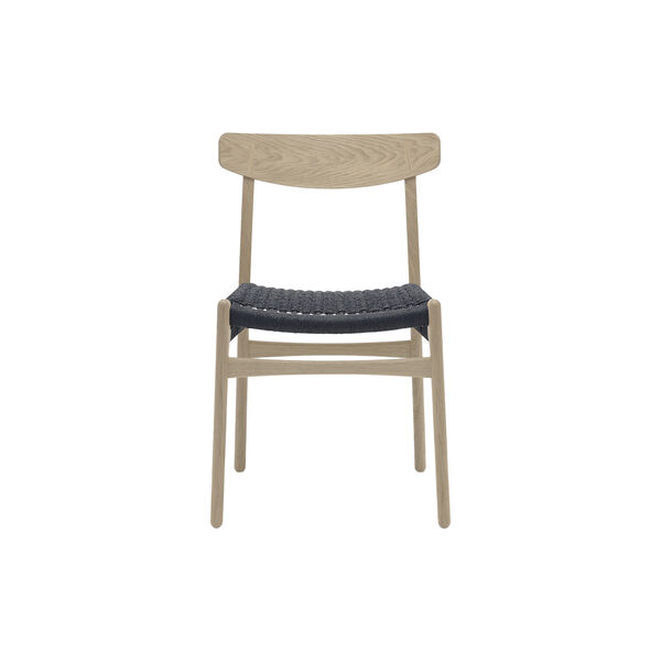 CH23 spisebordsstol, s&aelig;bebehandlet eg/sort, Carl Hansen & S&oslash;n