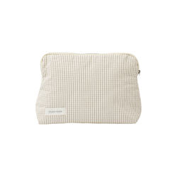 CELIA TOILETTASKE, creme black plaid, Studio Feder