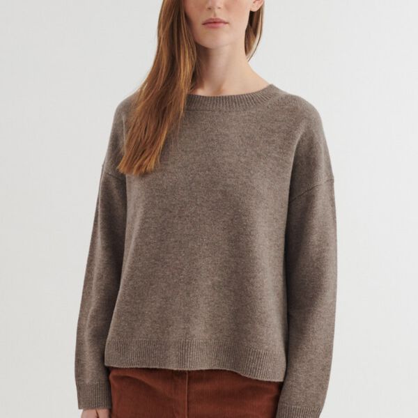 Liz O-Neck, portobella, Basic Apparel