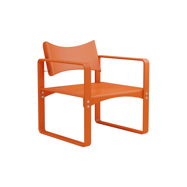 270 F loungestol, orange red, Verpan