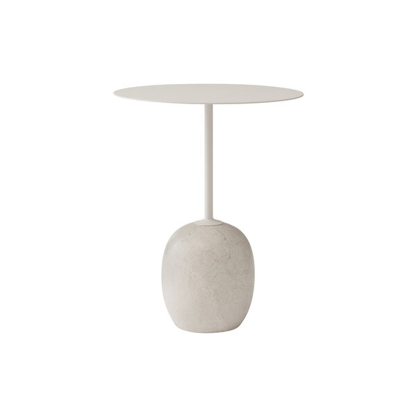 Lato Table LN8 Lounge Table, Crema Diva marble/ivory white, &Tradition