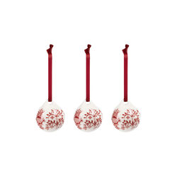 Taika ornamenter 3 stk., granatr&oslash;d, Iittala