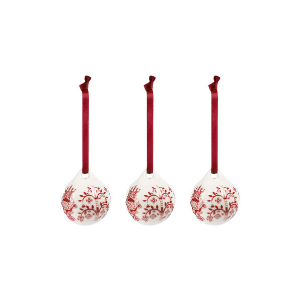 Taika ornamenter 3 stk., granatr&oslash;d, Iittala