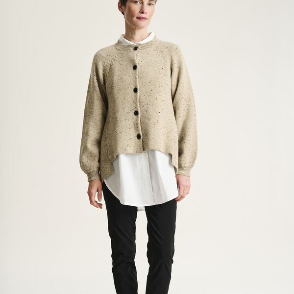 Shinabi cardigan med knapper, stone w sprinkles, BITTE KAI RAND