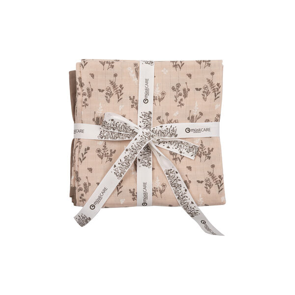 FLORA stofble 2-pak, nightingale/balsam cream/walnut, Müsli by Green Cotton